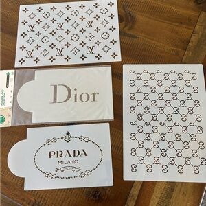Designer Stencil Set with Logos